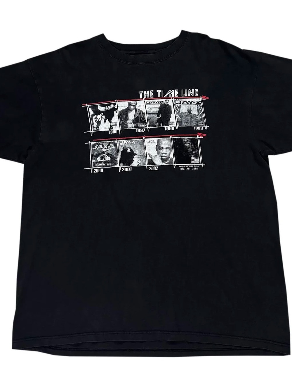 Vintage Jay Z Black Album T Shirt (Size XXL)